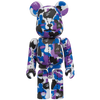 Bearbrick BAPE Camo 28th Anniversary #2 Blue/Purple/Black 100% Herstellerbild 1