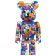 BE@RBRICK BAPE Camo 28th Anniversary #2 Blue/Purple/Orange (100%)