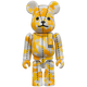 BE@RBRICK BAPE Camo 28th Anniversary #2 Yellow/Orange/Grey (100%)