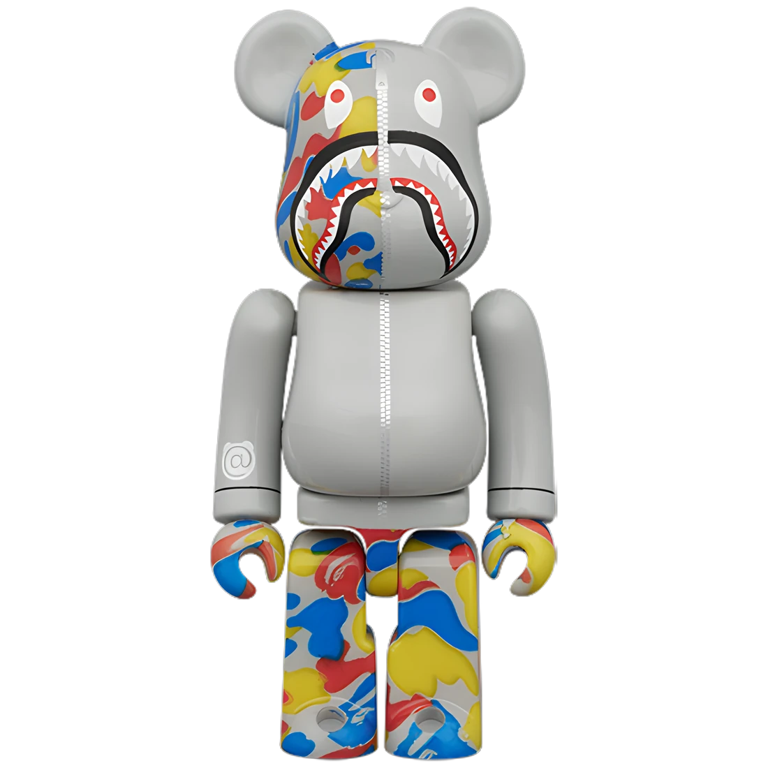 Bearbrick BAPE Camo Shark Medicom Toy 30th Anniversary 3er-Set 100%+400% Herstellerbild 3