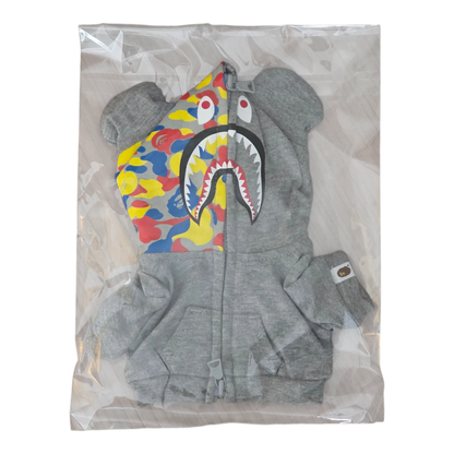Bearbrick BAPE Camo Shark Medicom Toy 30th Anniversary 3er-Set 100%+400% Hoodie Vorderseite