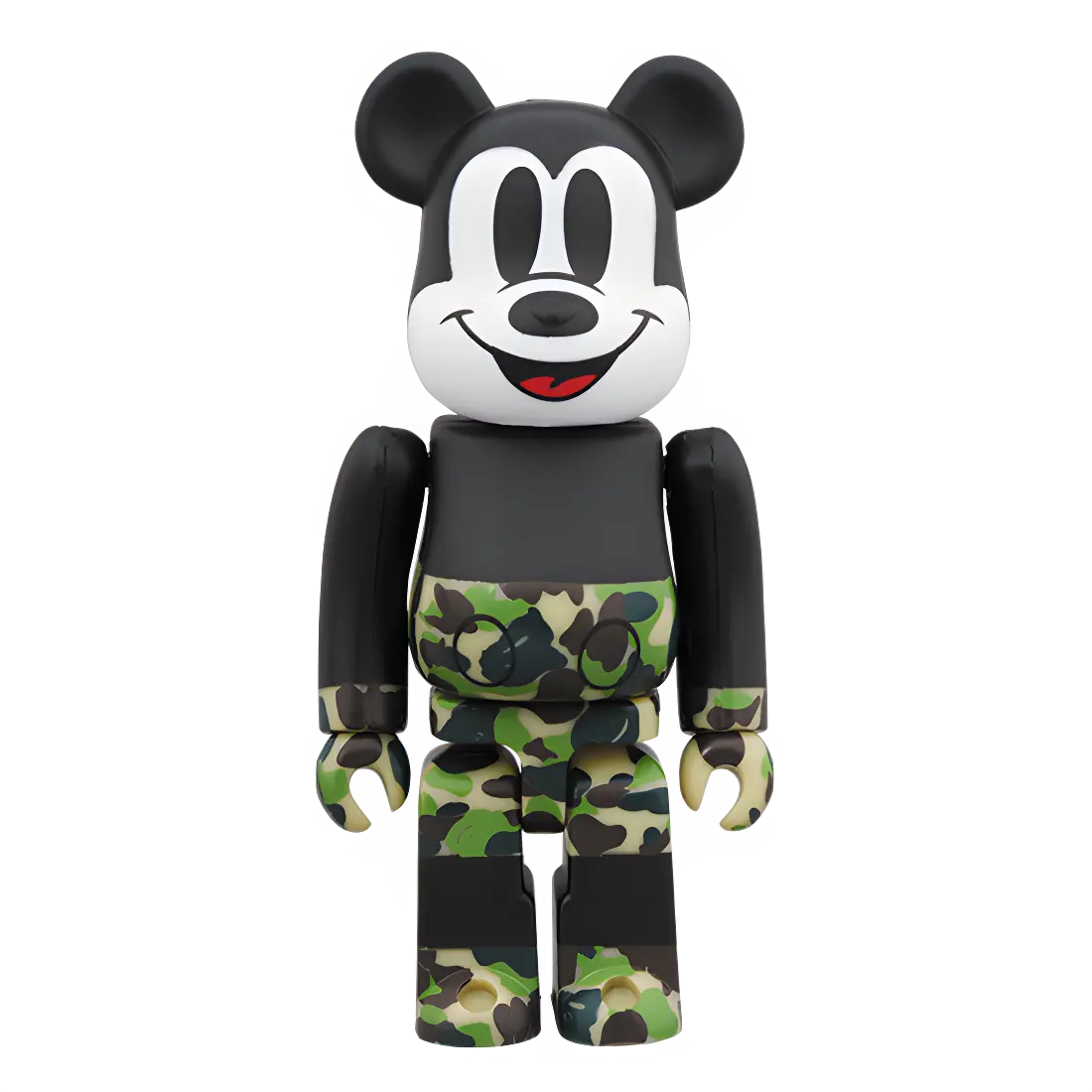 Bearbrick BAPE Mickey Mouse [The True Original] Camo Green Version 100%+400% Herstellerbild 2