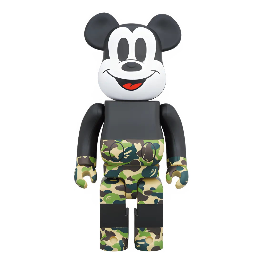 Bearbrick BAPE Mickey Mouse [The True Original] Camo Green Version 100%+400% Herstellerbild 3