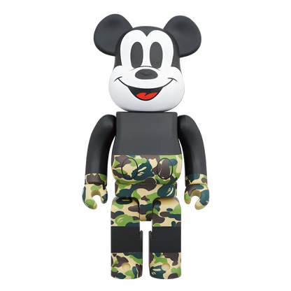 Bearbrick BAPE Mickey Mouse [The True Original] Camo Green Version 100%+400% Herstellerbild 3