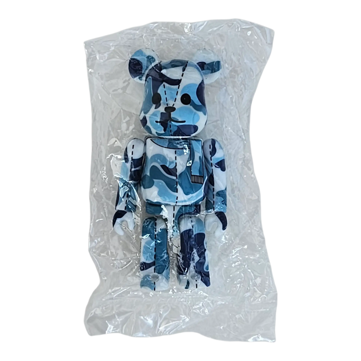 Bearbrick BAPE Play Camo Series 1 Blue 100% Vorderseite