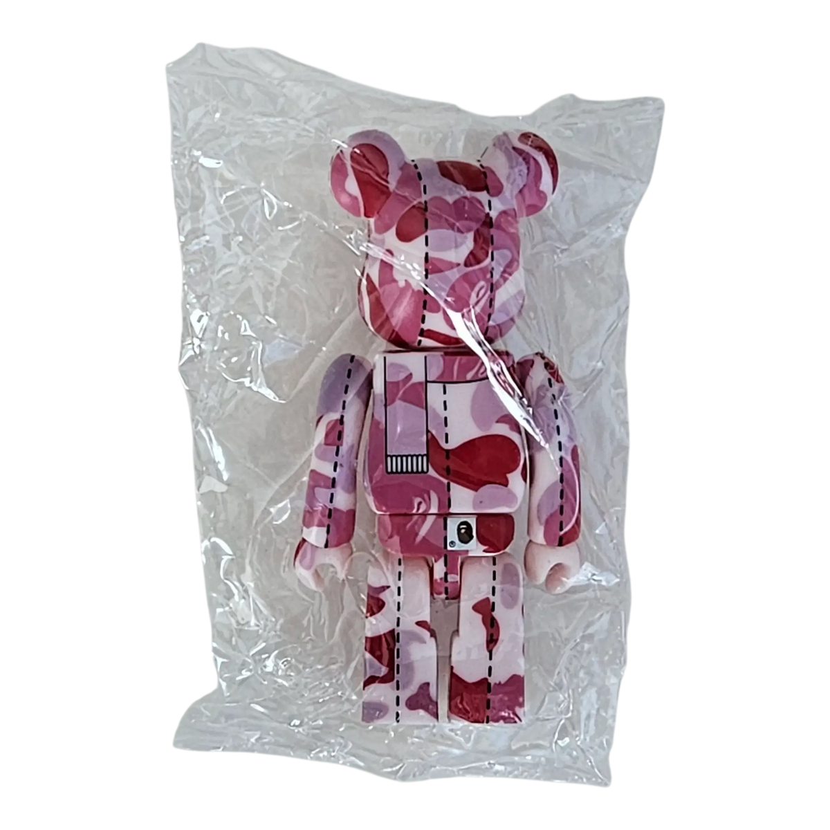 Bearbrick BAPE Play Camo Series 1 Pink 100% Rückseite