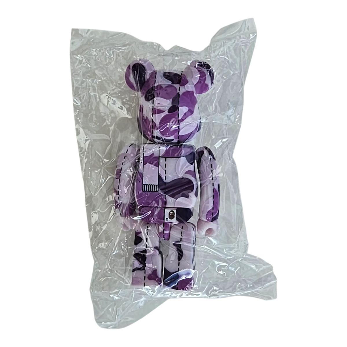 Bearbrick BAPE Play Camo Series 1 Purple 100% Rückseite
