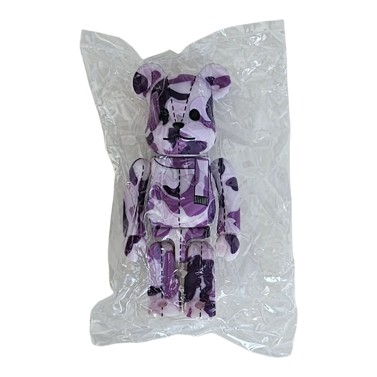 Bearbrick BAPE Play Camo Series 1 Purple 100% Vorderseite