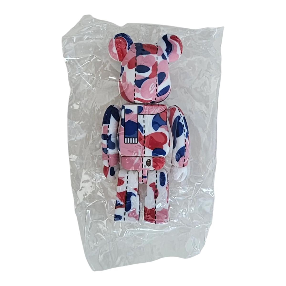Bearbrick BAPE Play Camo Series 1 Red 100% Rückseite