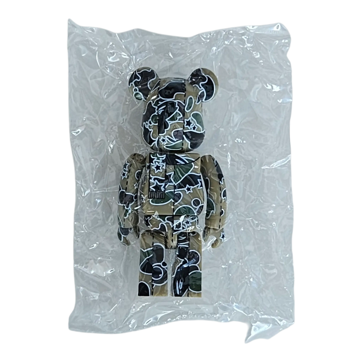 Bearbrick BAPE Play Camo Series 2 Yellow Type-1 100% Rückseite