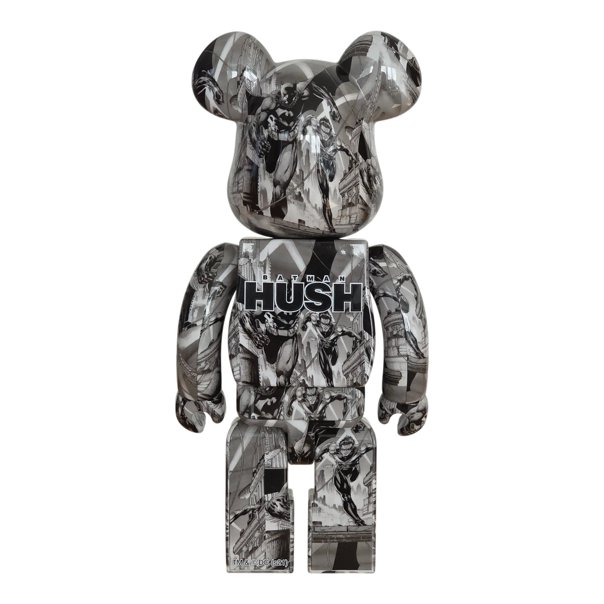Bearbrick Batman: Hush Pencil Art Version 100%+400% Rückseite