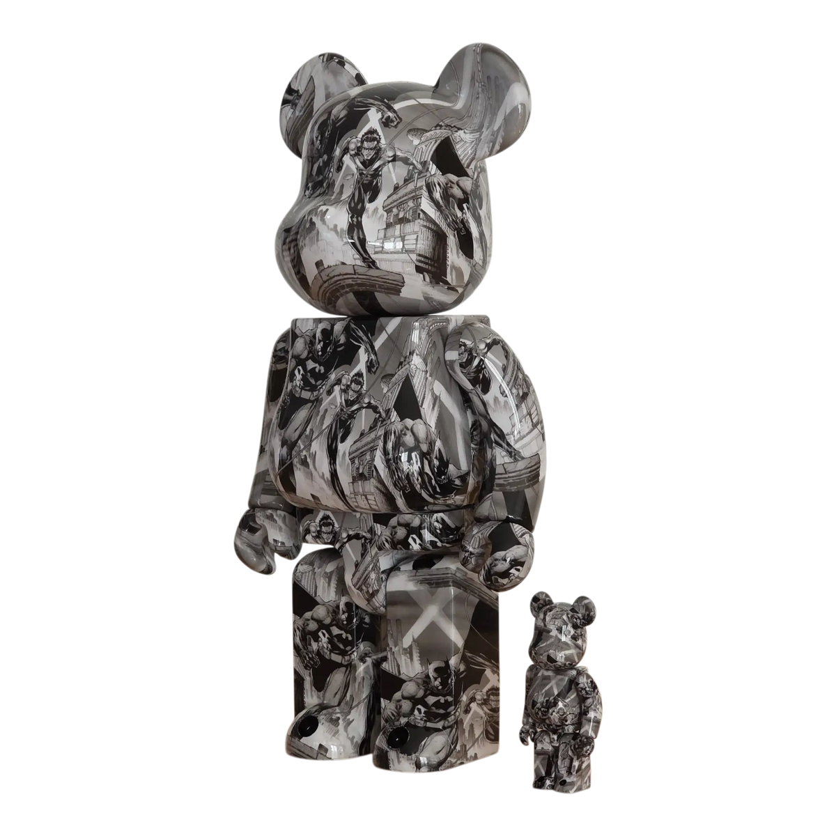 Bearbrick Batman: Hush Pencil Art Version 100%+400% schräg