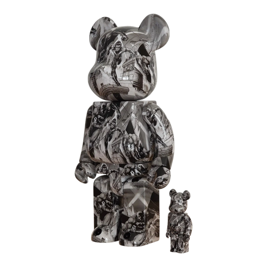 Bearbrick Batman: Hush Pencil Art Version 100%+400% schräg