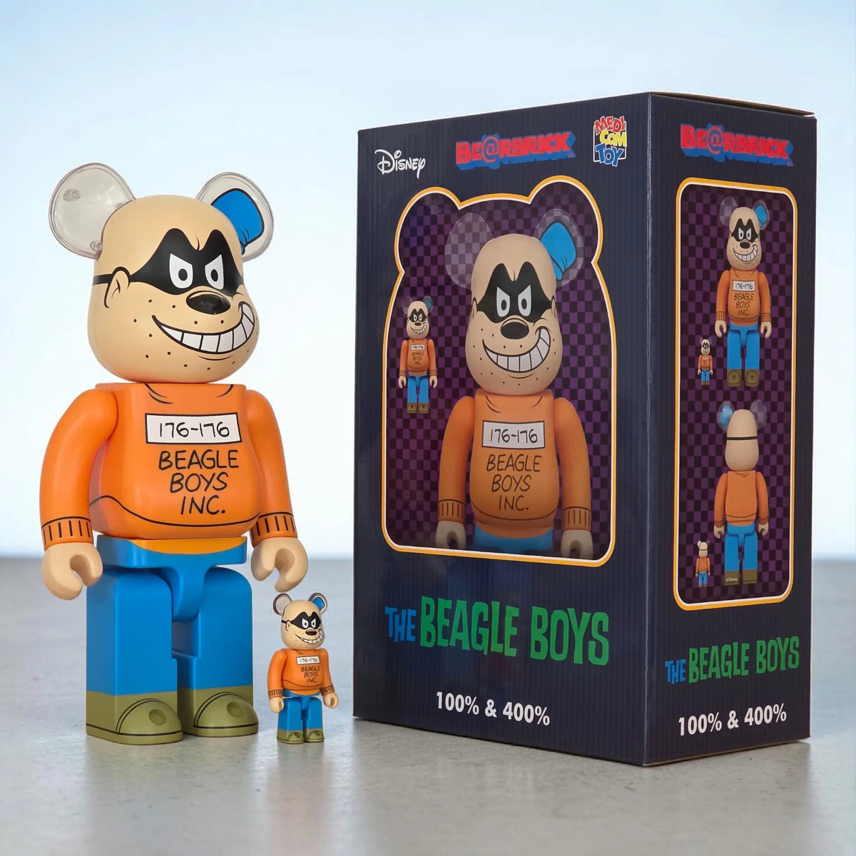 Bearbrick Beagle Boy [The Beagle Boys] 100%+400% mit Verpackung