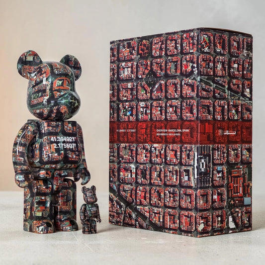 Bearbrick Benjamin Grant "Overview: Barcelona, Spain" 100%+400% mit Verpackung