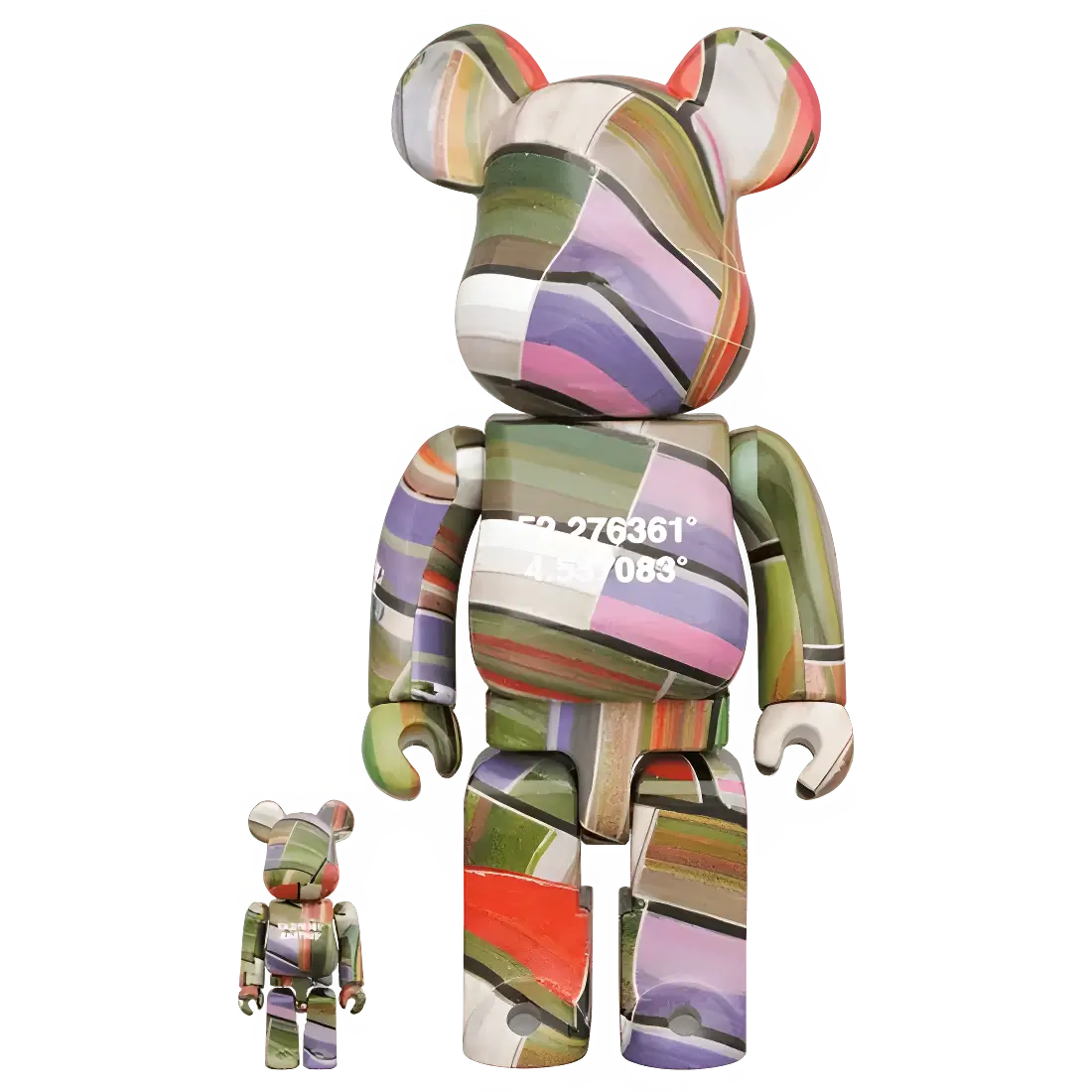 BE@RBRICK 'Overview: Lisse' - Benjamin Grant Set 100%+400%