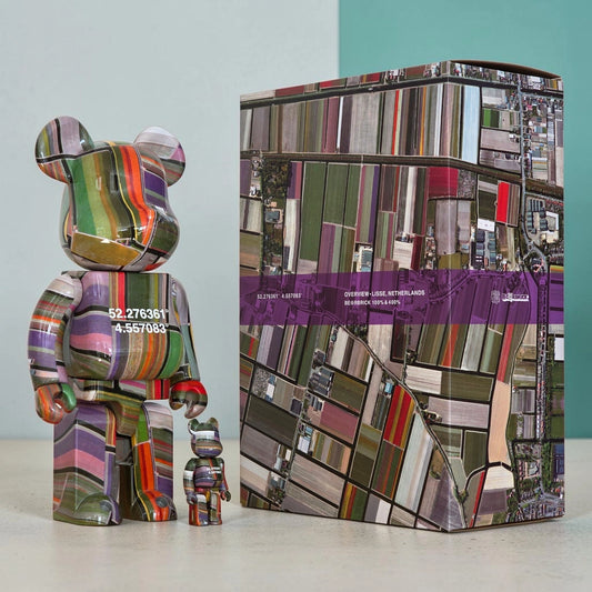 Bearbrick Benjamin Grant "Overview: Lisse, Netherlands" 100%+400% mit Verpackung