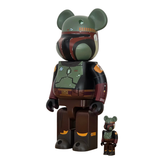 Bearbrick Boba Fett Recovered Armor 100%+400% schräg