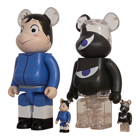 Bearbrick Bojji & Kage [Ranking of Kings] 4er-Set 100%+400% schräg