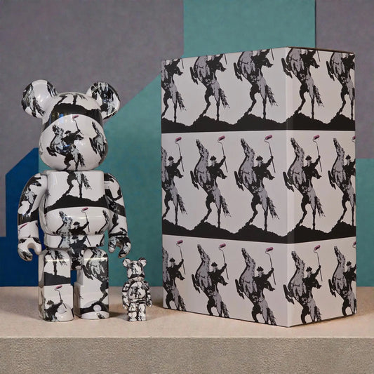 Bearbrick Brandalism "Highwayman" 100%+400% mit Verpackung