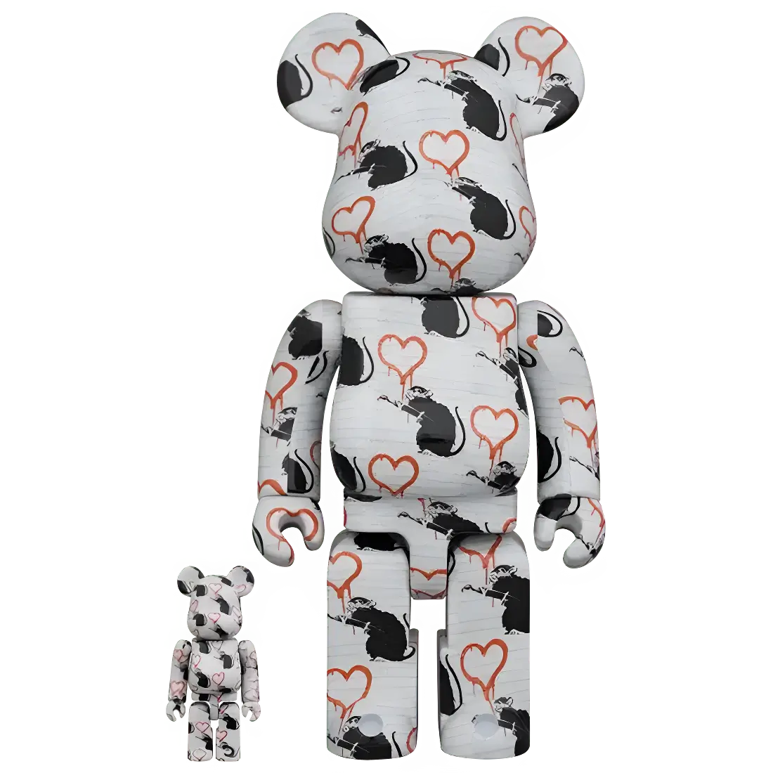 Bearbrick Brandalism "Love Rat" 100%+400% Herstellerbild 1