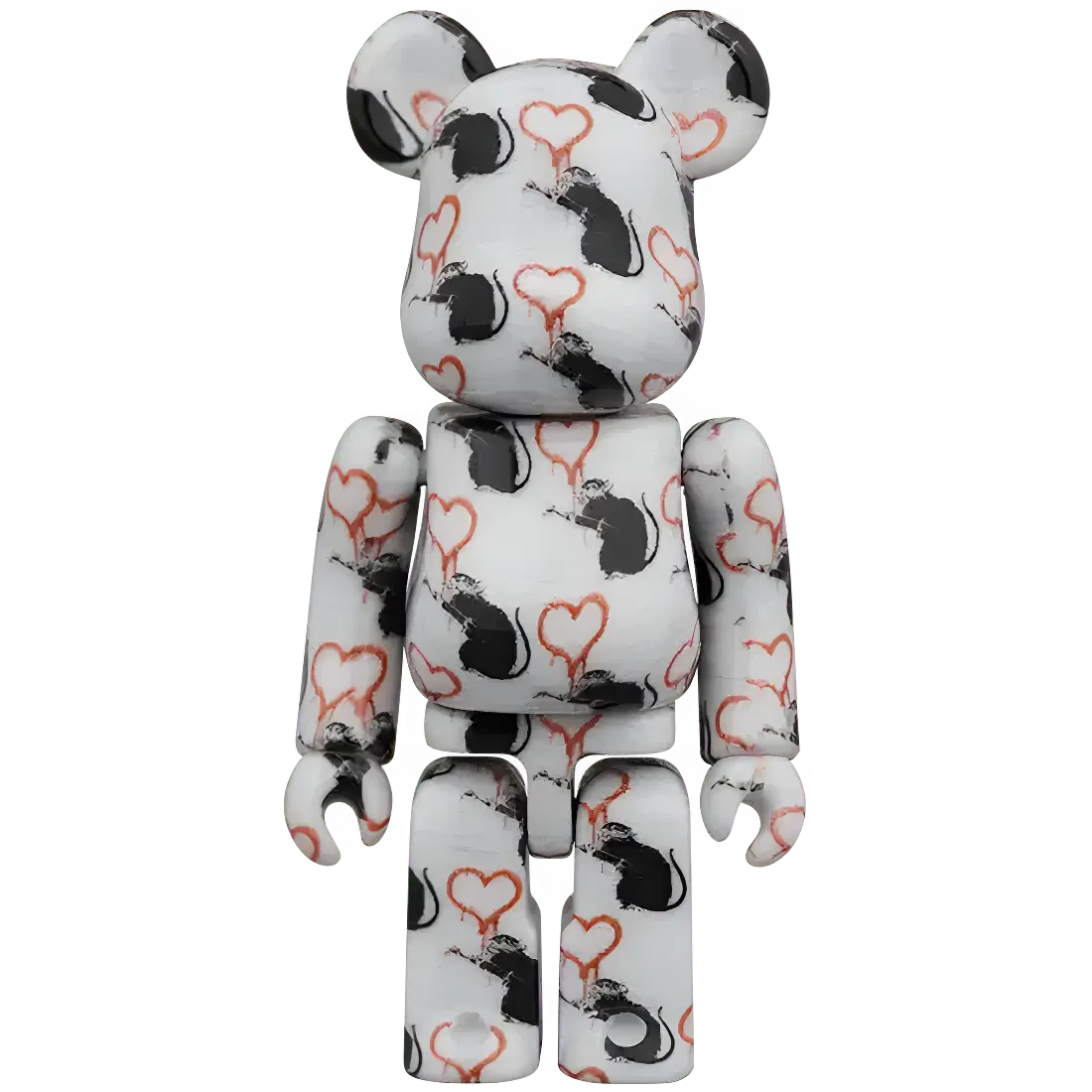 Bearbrick Brandalism "Love Rat" 100%+400% Herstellerbild 2