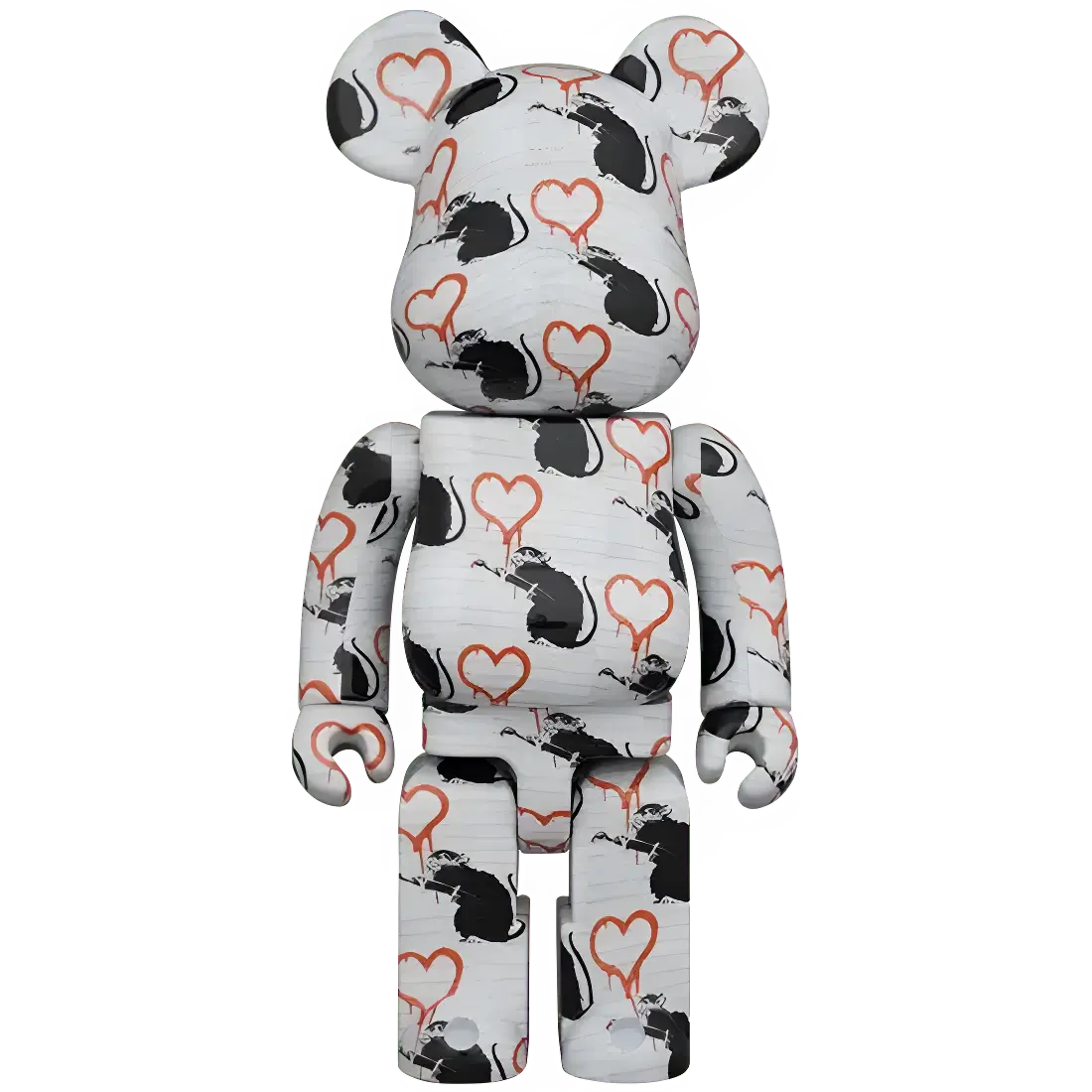 Bearbrick Brandalism "Love Rat" 100%+400% Herstellerbild 3