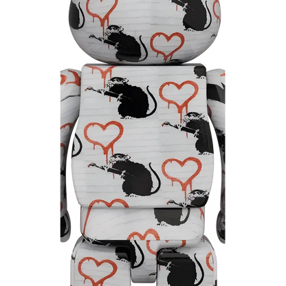 Bearbrick Brandalism "Love Rat" 100%+400% Herstellerbild 4