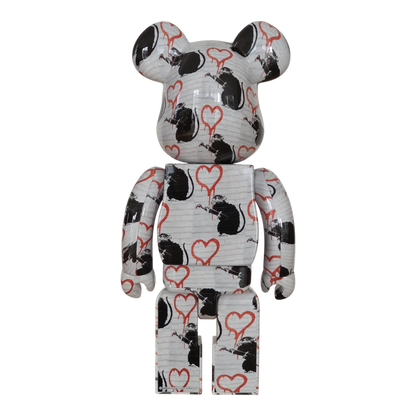 Bearbrick Brandalism "Love Rat" 100%+400% Rückseite