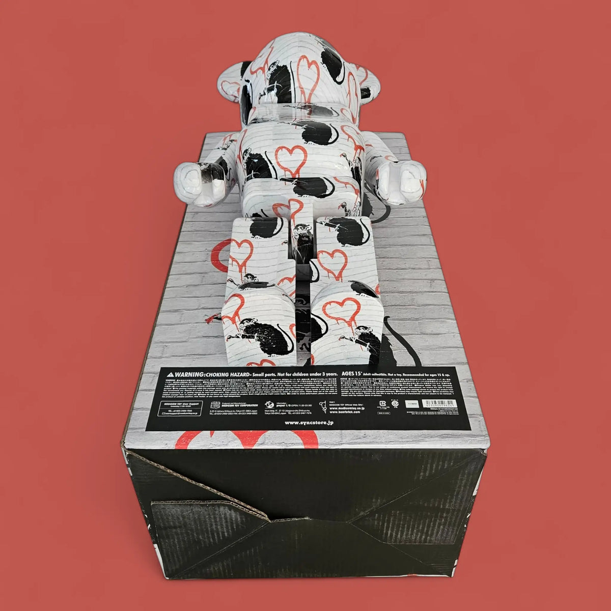 Bearbrick Brandalism "Love Rat" 1000% Echtheitsmerkmale