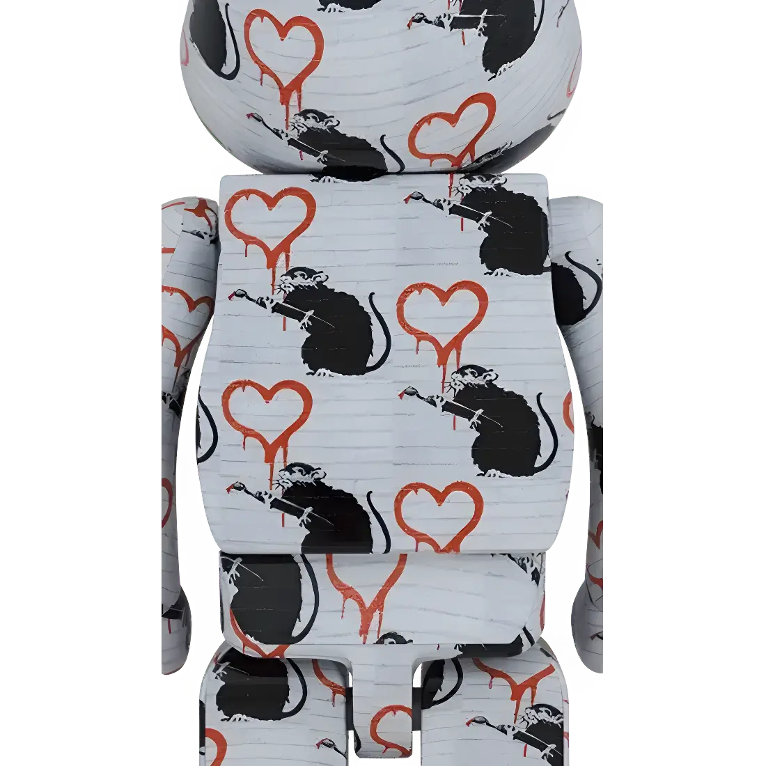 Bearbrick Brandalism "Love Rat" 1000% Herstellerbild 2