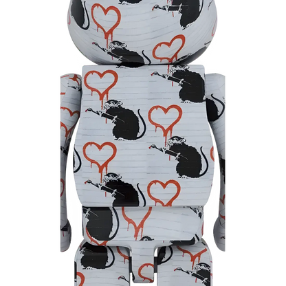 Bearbrick Brandalism "Love Rat" 1000% Herstellerbild 2