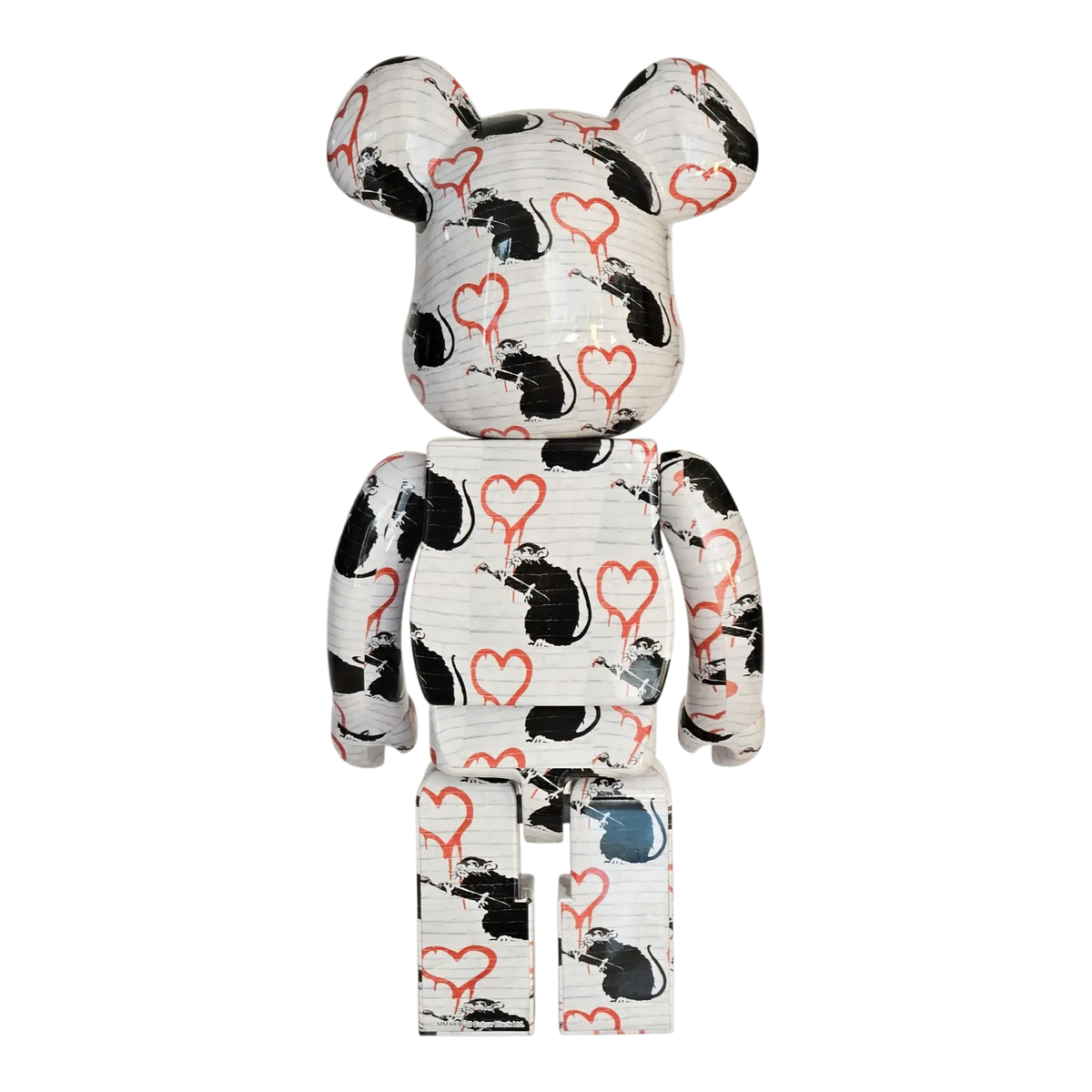 Bearbrick Brandalism "Love Rat" 1000% Rückseite