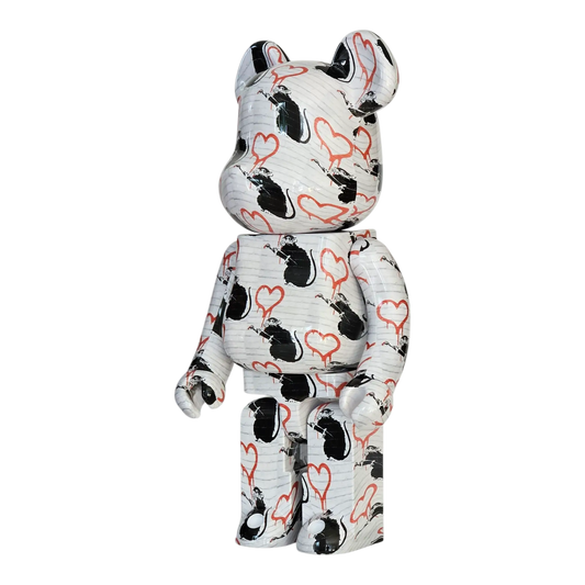 Bearbrick Brandalism "Love Rat" 1000% schräg