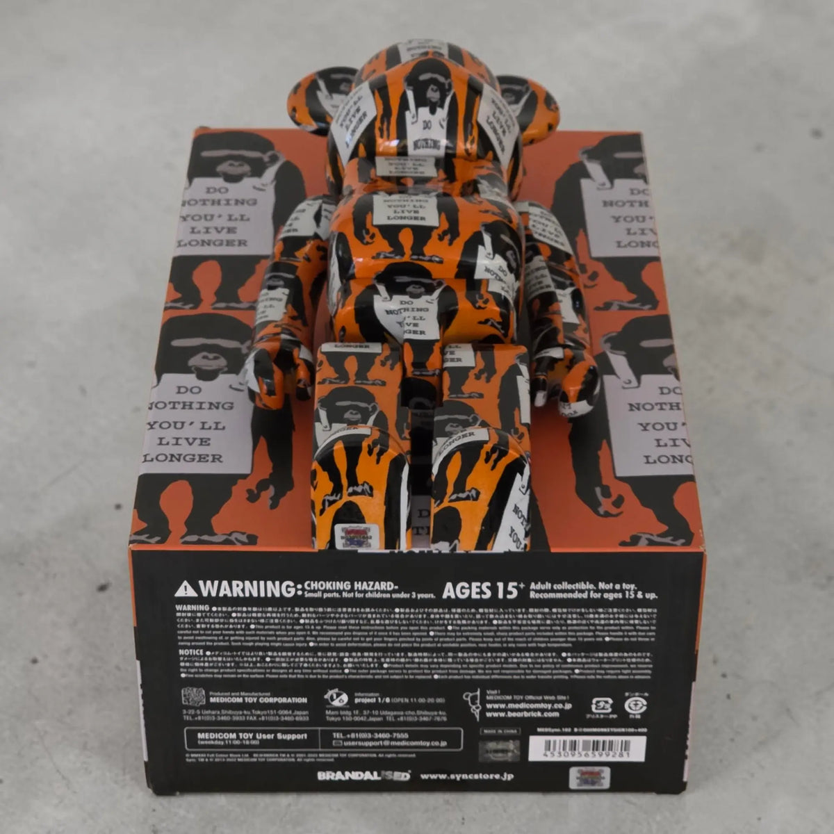 Bearbrick Brandalism "Monkey Sign" 100%+400% Echtheitsmerkmale