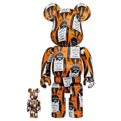 Bearbrick Brandalism "Monkey Sign" 100%+400% Herstellerbild 1