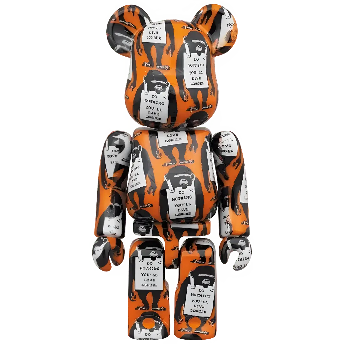 Bearbrick Brandalism "Monkey Sign" 100%+400% Herstellerbild 2