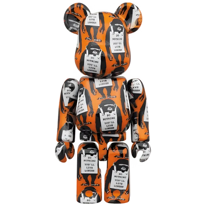 Bearbrick Brandalism "Monkey Sign" 100%+400% Herstellerbild 2