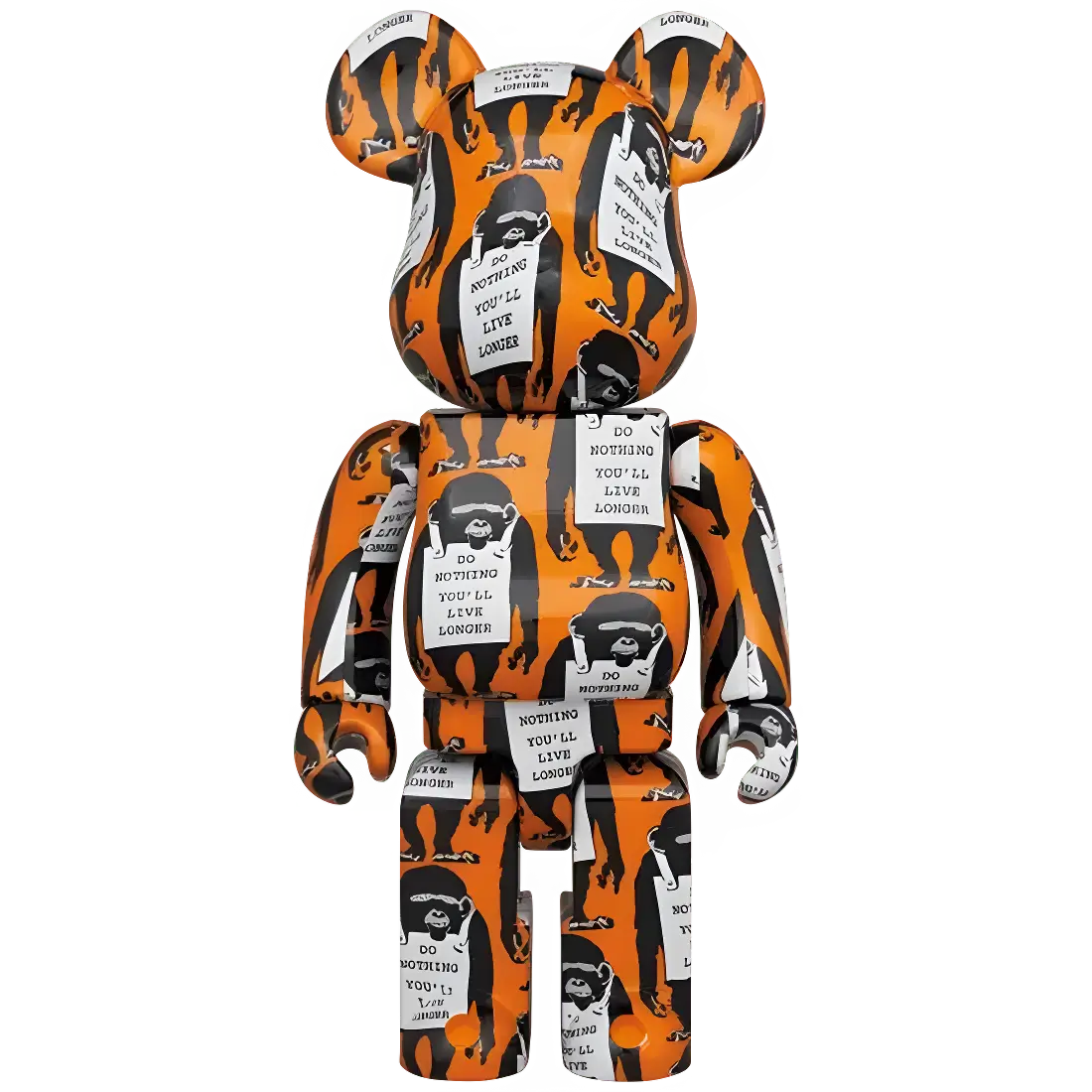 Bearbrick Brandalism "Monkey Sign" 100%+400% Herstellerbild 3