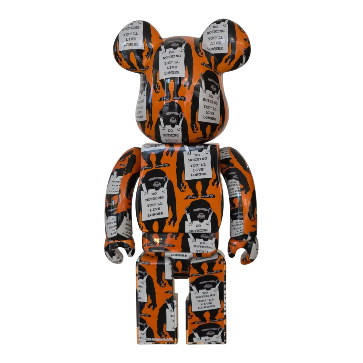 Bearbrick Brandalism "Monkey Sign" 100%+400% Rückseite