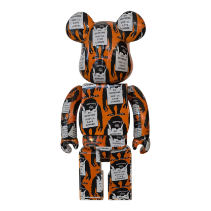 Bearbrick Brandalism "Monkey Sign" 100%+400% Rückseite