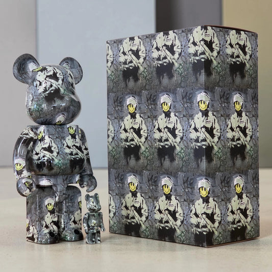 Bearbrick Brandalism "Riot Cop" 100%+400% mit Verpackung