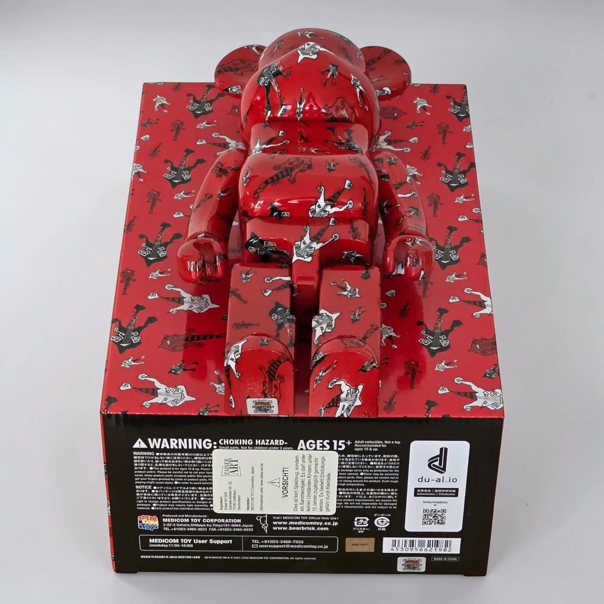 Bearbrick BUCK∞TICK Hisashi Imai Red Version 100%+400% Echtheitsmerkmale