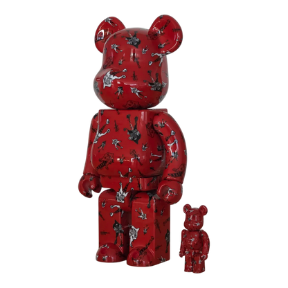 Bearbrick BUCK∞TICK Hisashi Imai Red Version 100%+400% schräg