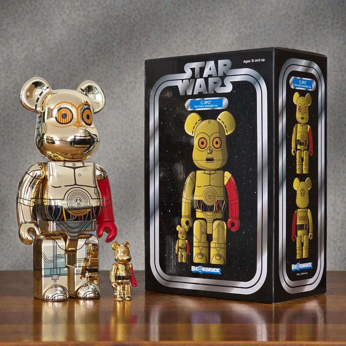 Bearbrick C-3PO [Star Wars: The Force Awakens Version] 100%+400% mit Verpackung