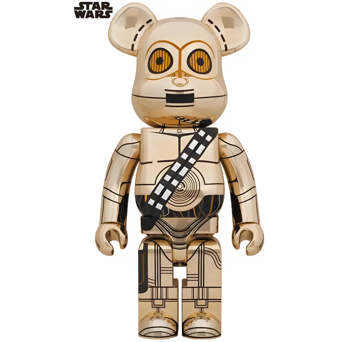 Bearbrick C-3PO Gold Chrome Version 1000% Herstellerbild 1