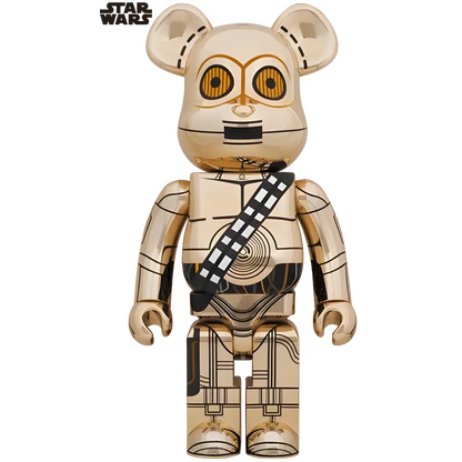 Bearbrick C-3PO Gold Chrome Version 1000% Herstellerbild 1