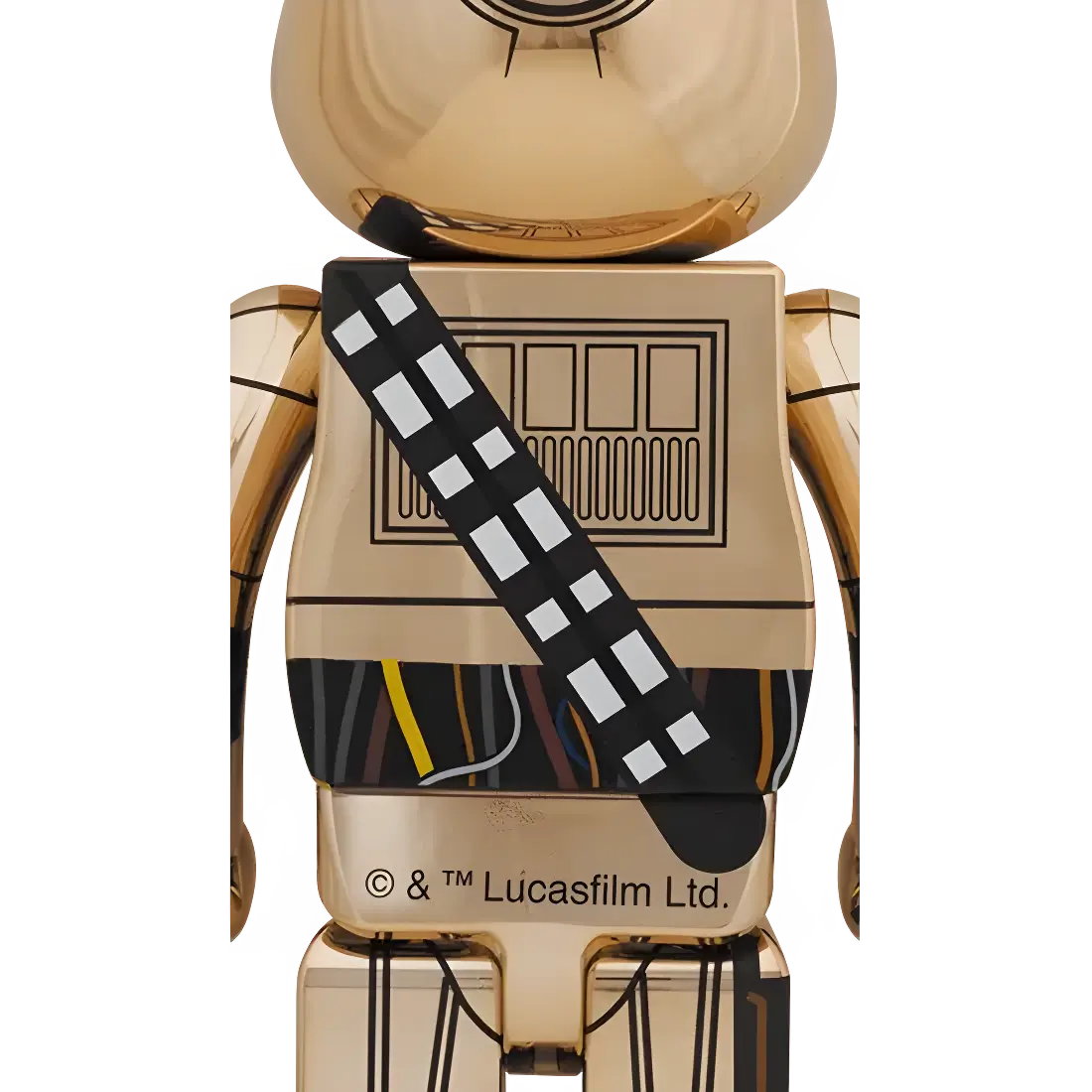 Bearbrick C-3PO Gold Chrome Version 1000% Herstellerbild 2