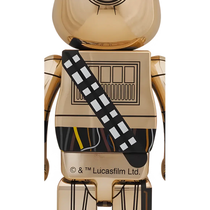 Bearbrick C-3PO Gold Chrome Version 1000% Herstellerbild 2