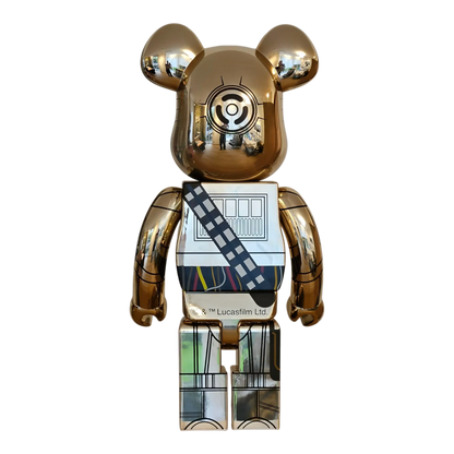 Bearbrick C-3PO Gold Chrome Version 1000% ückseite